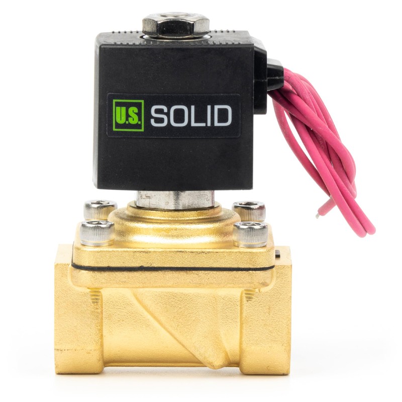 U.S. Solid 3/4 Inch Solenoid Valve - Brass AC 230