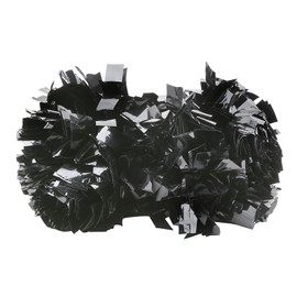 ANKROYU Cheerleading Pom Poms Professional Cheer Dance Pompoms Set Lightweight Skin Friendly Soft Plastic Vibrant Shaking Hand Flowers for Sports Games Team Events Black 24.5cm