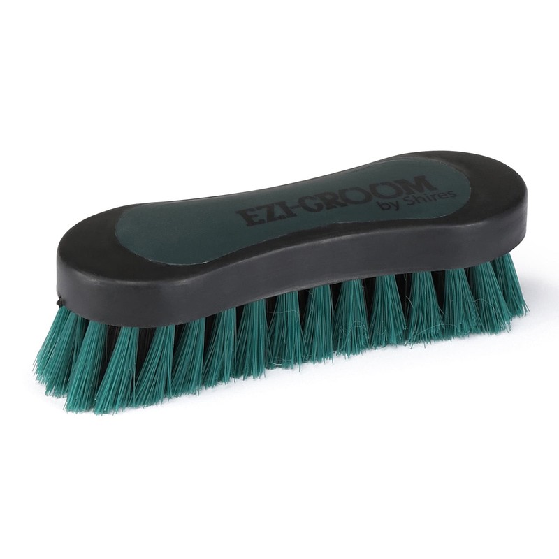 Shires 1485 Ezi-Groom Small Grip Face Brush Bright Blue
