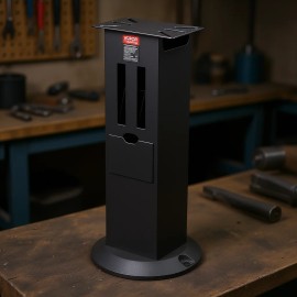 Bench Grinder Stand 11 X 6.7 Inch Cast Iron Base Industrial Grade Floor Pedestal For Grinding Wheel StorageAdjusting Height: Nonadjustable Height, Shape: Rectangular