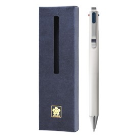 Sakura Crepas 3 Colors Ballpoint Pen Ballpoint Sign iD 3C 0.4mm White B (Night Black, Pure Black, Red) in Gift Box GB3D854#50B-BOX