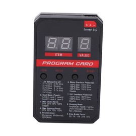 SUNGOOYUE ESC LED Program Card, RC Car LED Program Card for Rocket V2 ESC 45A 60A 80A 120A 150A Brushless Waterproof ESC Programming Card, Accessories for Model Cars