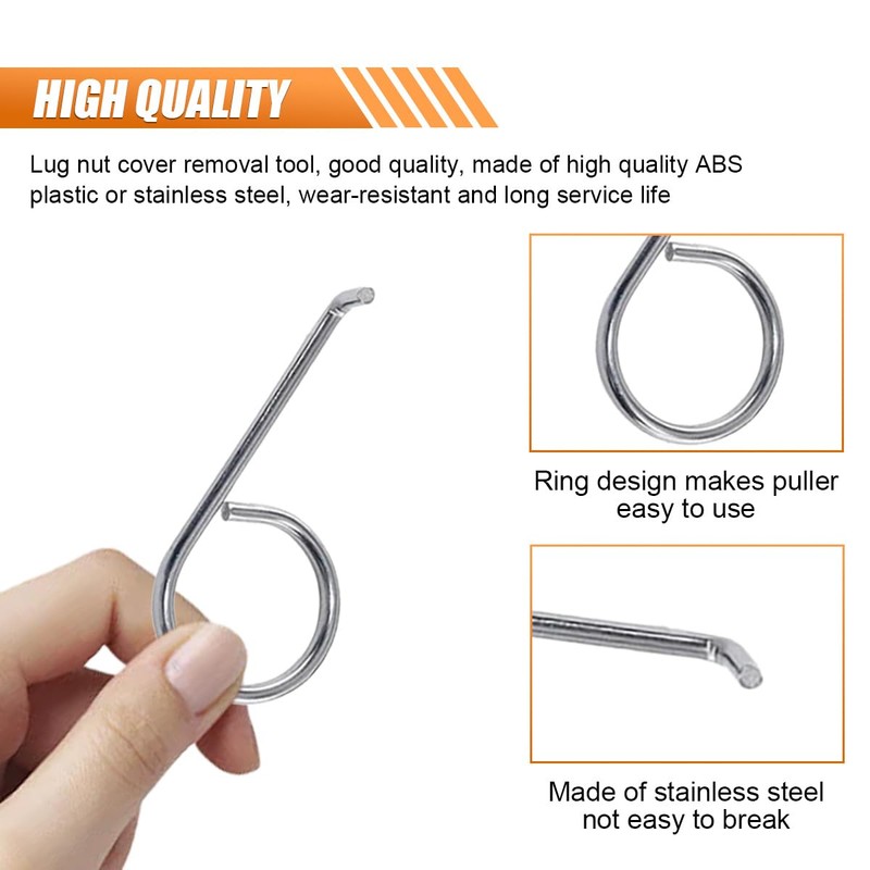 3PCS Car Wheel Lug Cap Removal Tool Set, Universal Car