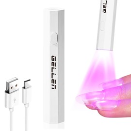 Gellen Nail Light, UV Light, LED Light, For Nails, Gel Nails, Pen Type, Quick Drying, 20 Sec/60 Seconds Timer, Lightweight, Mini