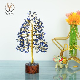 Lapis Lazuli Crystal Tree - Tree of Life - Good Luck Gifts - Stones and Crystals - Meditation Decor - Reiki Gifts - Crystal Decor - Good Luck Charms - Holistic Gifts for Women - Home Decor
