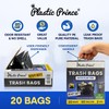 Plastic Prince 64-65 Gallon Trash Bags Heavy Duty with Flap
