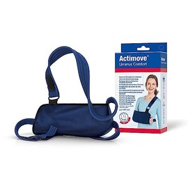 Actimove Ummerus Comfort Arm Sling Shoulder Brace | Medical Arm Sling Shoulder Immobilizer for Broken, Dislocated, Fracture or Strain Injury Support, Right & Left Arm | Blue, Large