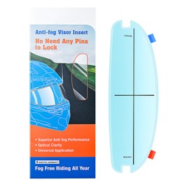 Helmet Anti-Fog Film for Motorcycle Riding - Clear Visor Insert Universal Fit Helmet Visor Fog Resistant Lens 3.46" x 10.7"