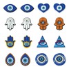 Ipotkitt 16 Pcs 8 Styles Plastic Evil Eye Beads Turkish