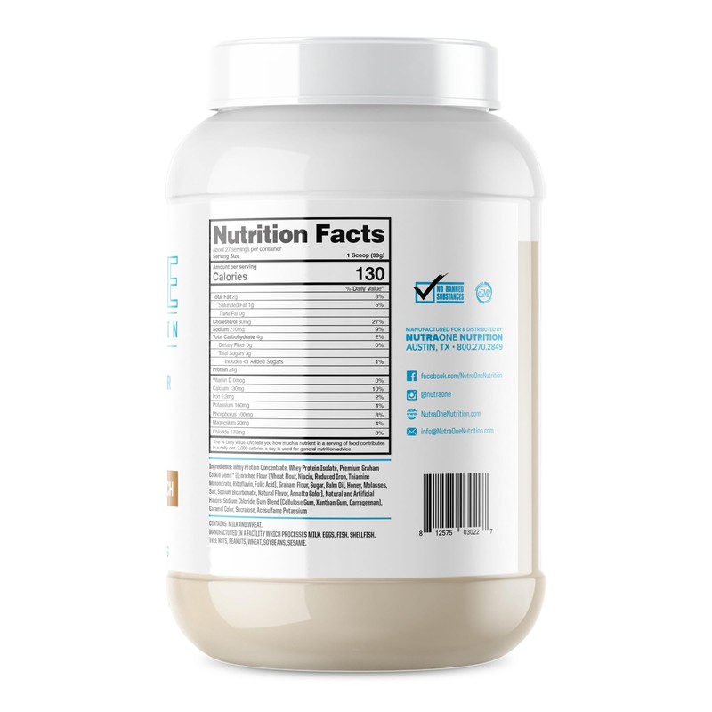 NutraOne ProteinOne Whey Protein Promote Recovery and Build Muscle with
