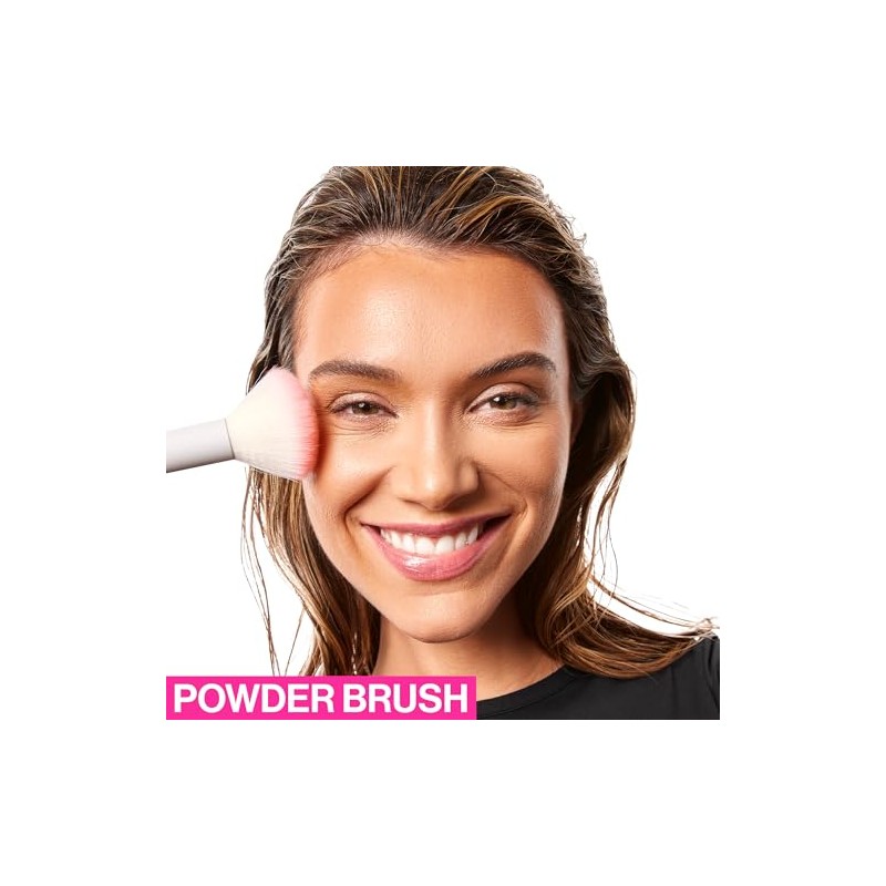 wet n wild - Brocha para polvo con cerdas sintéticas