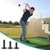 PATIKIL 2.4" Rubber Golf Tees Set of 3 Ball Holder