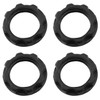 E-outstanding E12 Light Socket Ring 4PCS 3/4 Inch I.D Black