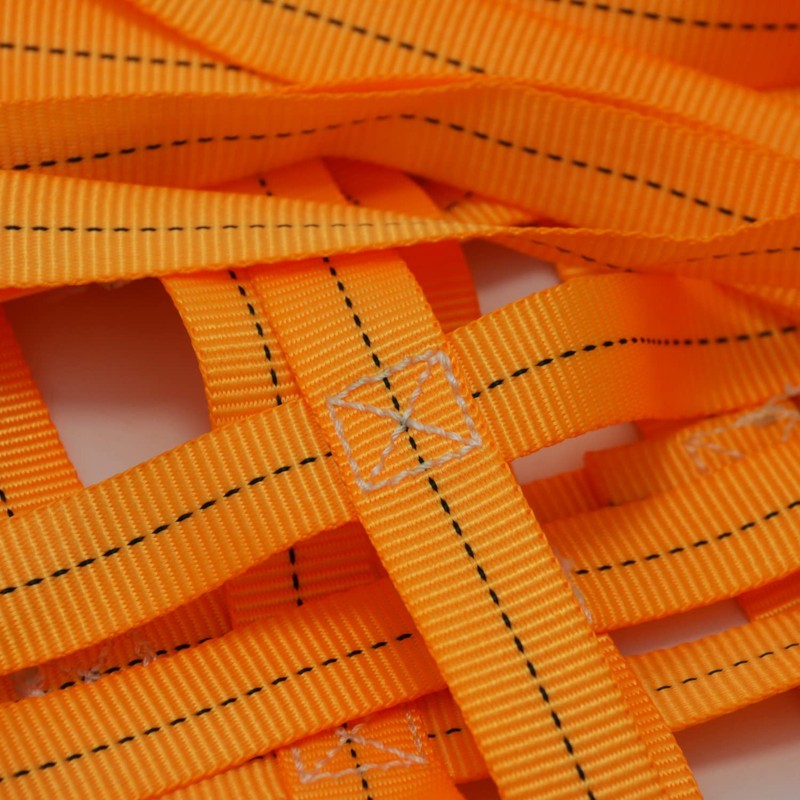 Zhuge Safety Lifting Net Straps, Flat Nylon Sling Hoisting Net,