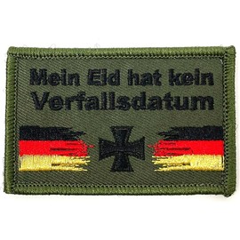 BUNDESWEHR LIEBE® Germany Flag Iron Cross German Army Backpack Jacket Laser Tag Germany Patch Velcro Iron Cross Olive Wehrmacht Patch Badge Approx. 8 cm x 5 cm Olive Embroidered