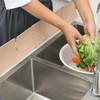 DOERDO Sink Water Splash Guard with 6Pcs Attached Sucker, Sink