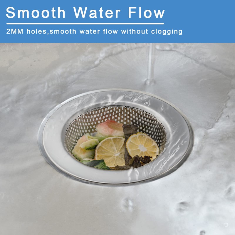 Honmein 3 Pcs Sink Strainer for Most Kitchen Sink Drain