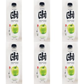 Green Apple Sparkling Water, Zero Sugar, Zero Calories, 480mL, 6-Pack