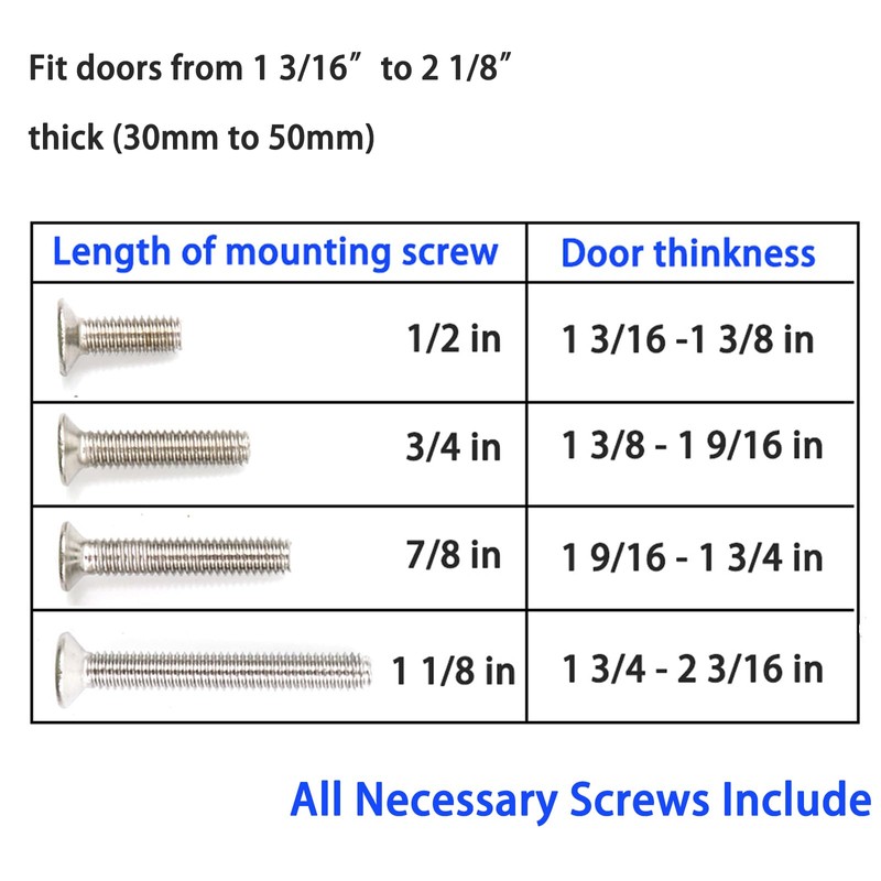 Dontay Pocket Door Lock and Pull, Square Privacy (Bed/Bath) Latch,
