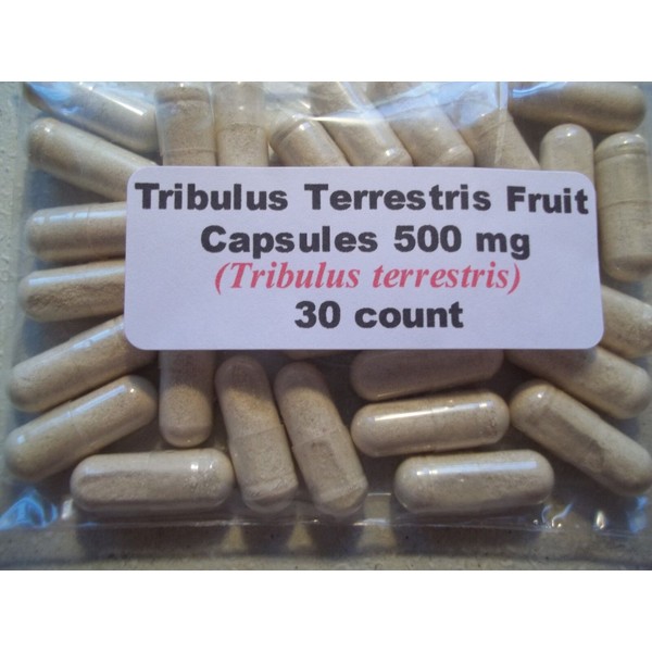 Tribulus Terrestrius Fruit Powder Capsules (Puncture Vine) 500mg.  30 count 