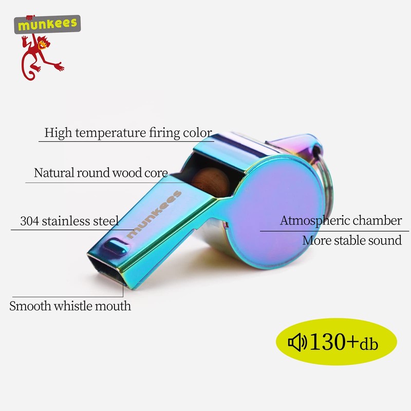 munkees Whistle, Mountain Climbing, Outdoor, Loud Whistle, Disaster Preparedness Goods,
