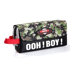 Boys Pencil Case Large Pencil Case Office Supplies Makeup Bag School Bag Pen Holder Portable School Supplies for Boys Girls Teens School Supplies (Black)