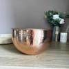 Large Hammered Copper-Style Bowl