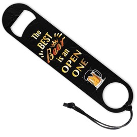 CHGCRAFT Retro Funny Quotes Bottle Opener 201 Stainless Steel Beer Bottle Openers Flat Bottle Opener for Bartender Kitchen Bar Restaurant Party Wedding Birthday, 7 Inch