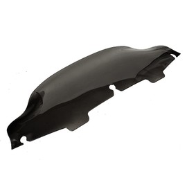 MZYPARTS Motorcycle 6" Black Wave Windscreen Wind Splitter Windshield For Harley 96-13 Electra Street Glide Touring 1996-2013 - Black