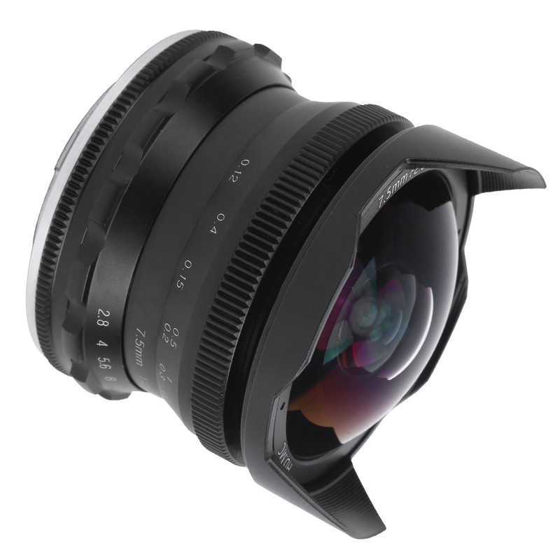 7.5mm F2.8 FX Mount Ultra Wide Angle Fisheye Scenery Lens