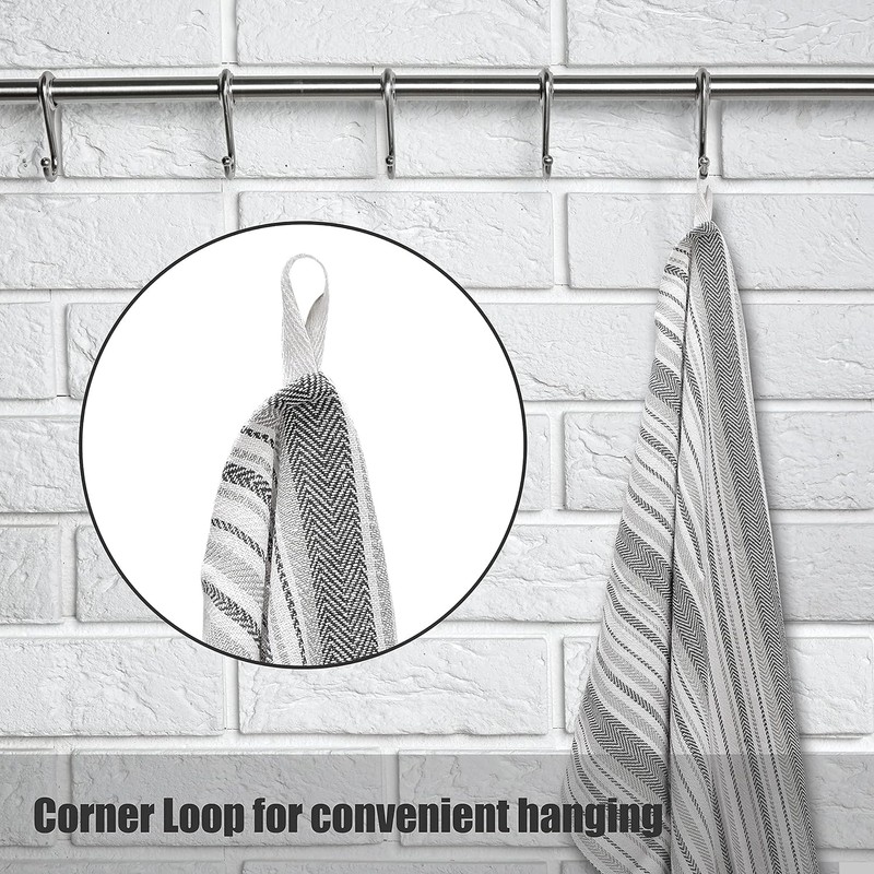 LinenWeave Pack of 10 Tea Towels-100% Cotton 45 x 70