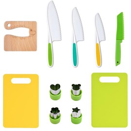 Yeeammk Montessori 11 PCS / 17 PCS Kids Cooking Set Real Cooking Knives Tools Kit for Toddlers Kids Gift for Boys Girls Springtok Pretend Play Toys - Quantity: 11-piece set