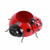 Metal Ladybug Flower Planter Insect Design Flower Pot for Indoor