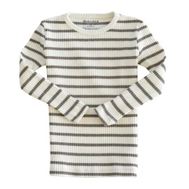 AVAUMA Baby Boys Girls Pajama Set 6M-7T Kids Cute Toddler Snug fit Pjs Cotton Sleepwear (Stripe_Brown Medium)