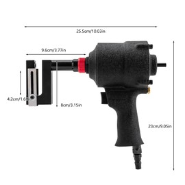 8mm Pneumatic Hole Puncher Air Metal Hole Punch Tool Heavy Duty Metal Hole Flange Opener for Doors Windows