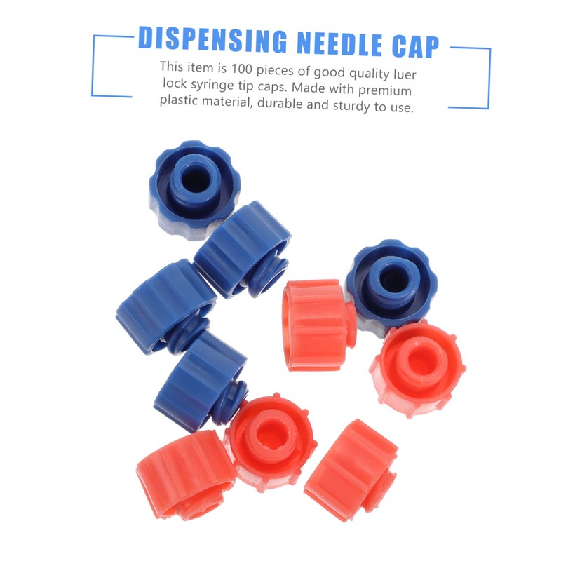 VILLFUL 3sets Plastic Tip Caps Luer Lock Caps for Dispensing