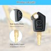 Joyan 2 pieces ignition key 5P8500, construction machinery key set,