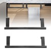 Over The Door Towel Rack, 2Pcs Stainless Steel Black Hangable