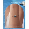 Shysnow Sea Turtle Bracelet For Women Dainty Blue Turtles Charm