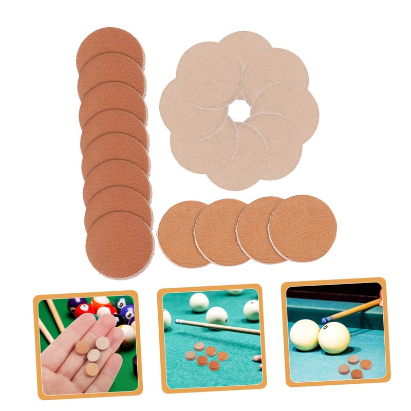 WOONEKY 30pcs Pool Cue Replacement Head Pool Cue Replacement Tips