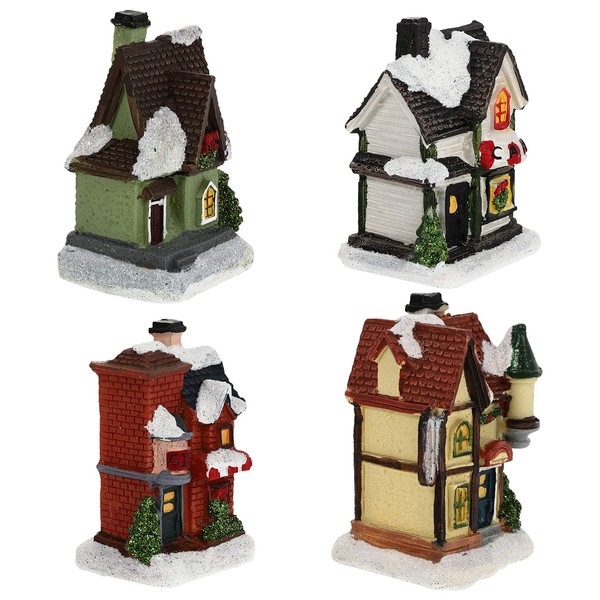 SAFIGLE Juegos de pueblo de Navidad, cifras de casas de