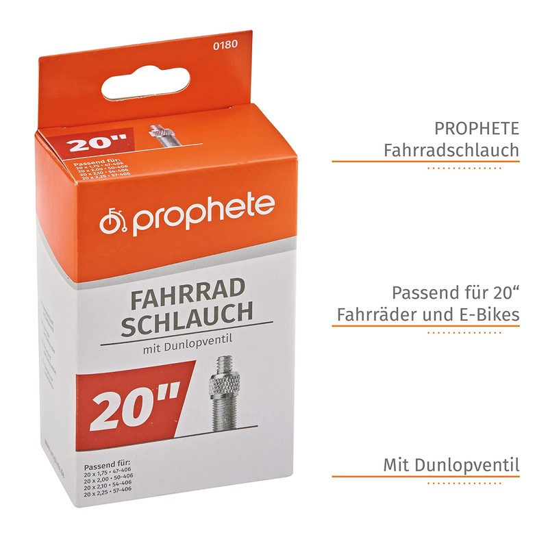 Prophete Bicycle Inner Tube with Prophets Bicycle Inner Tube 20