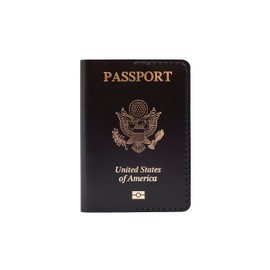 Leather passport holder, Passport Cover with Gold Embossed US Coat of Arms, holder for passport, passport case, travel gift, birthday gift, passport organizer