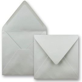 FarbenFroh® Series Square Envelopes Without Window, 15.5 x 15.5 mm Wet sealing for Wedding Cards, Invitations and More