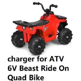 Upbright 6V AC DC Adapter For ATV 6v Beast Ride on quad bike