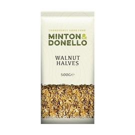 Minton & Donello - Walnut Halves, Fresh, Crunchy, Rich in Omega-3, 500g
