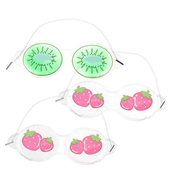 FOMIYES Fruit Pattern Boys and Girls Eye Mask 3pcs Pvc