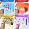 LEOBRO File Folders for Documents, 4 Pcs Plastic Folders with