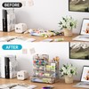 Marbrasse Mesh Pen Holder for Desk, Pen Organizer with Drawer,