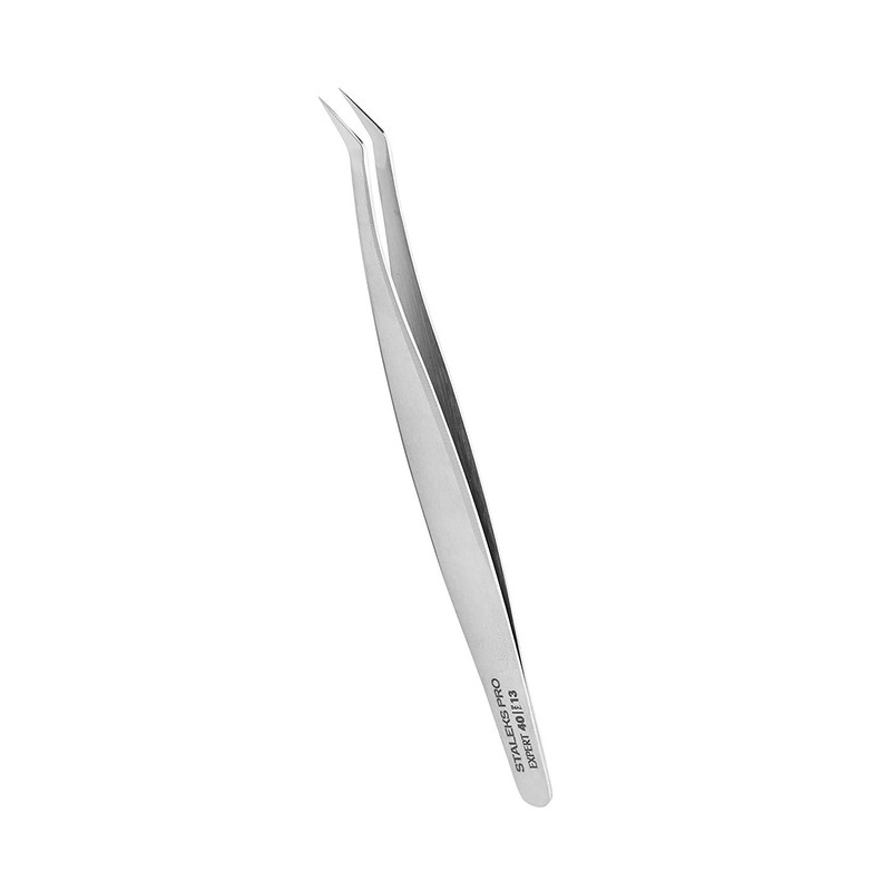 STALEKS Expert 40 Eyelash Tweezers Type 13 L-shaped 40 Inches
